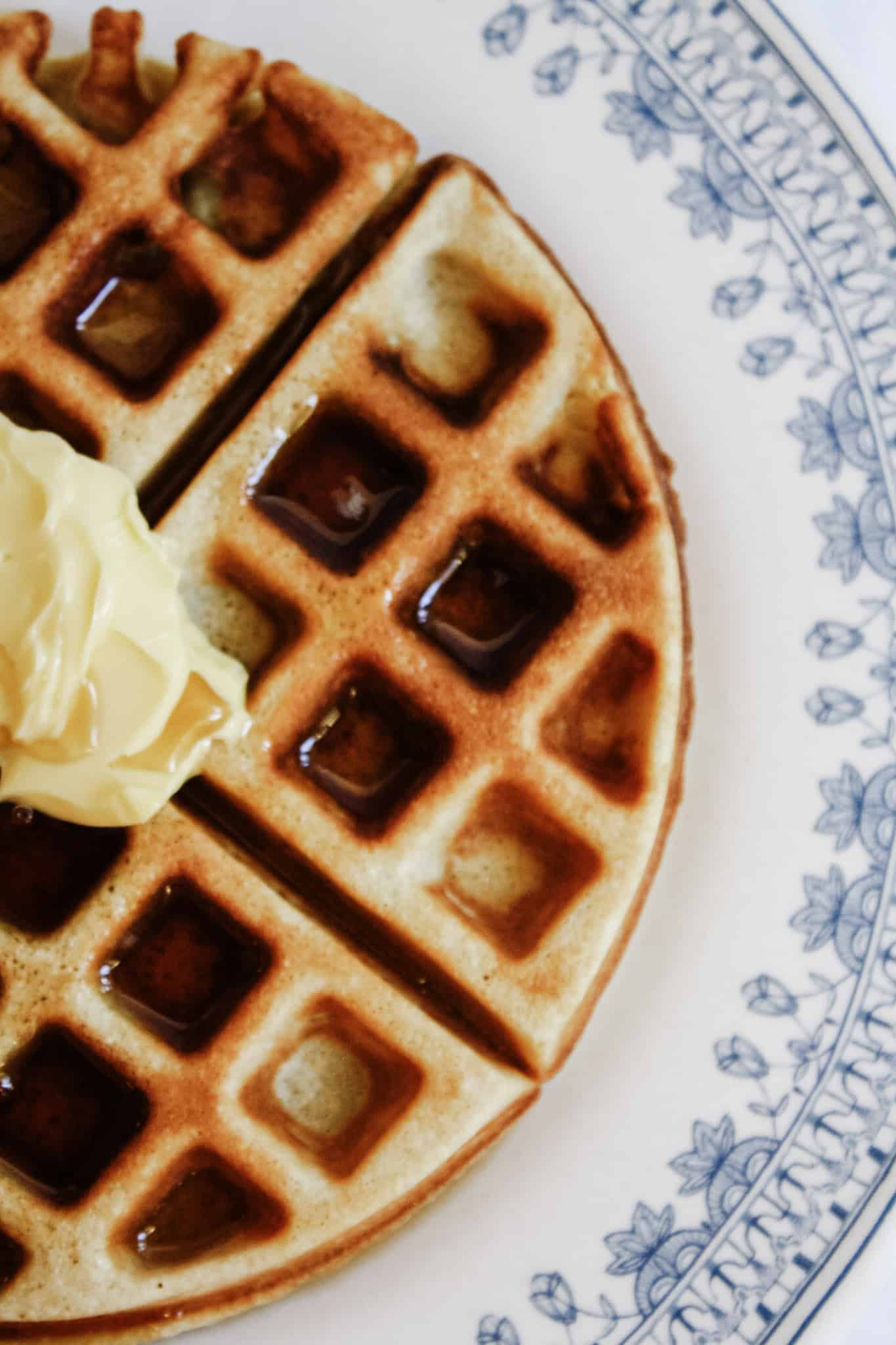 Delicious Fresh Milled Waffles with Buttermilk