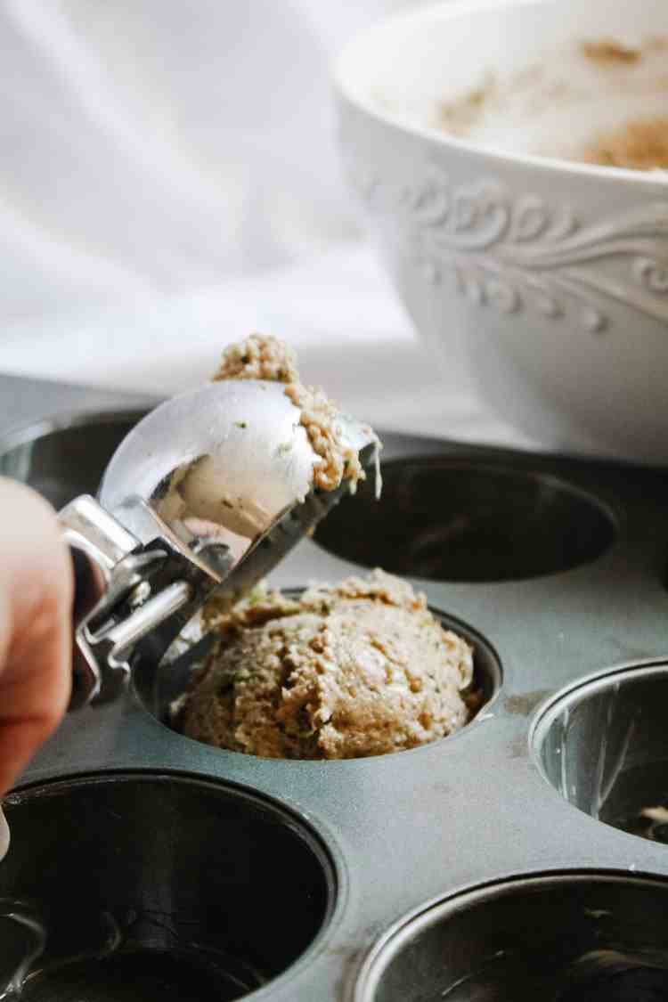 Moist Spelt Zucchini Muffins easy zucchini muffins