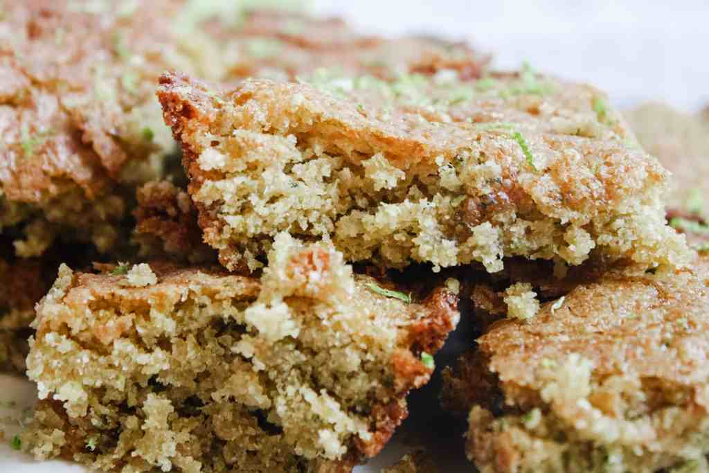 zucchini bars cakey lime zucchini bars