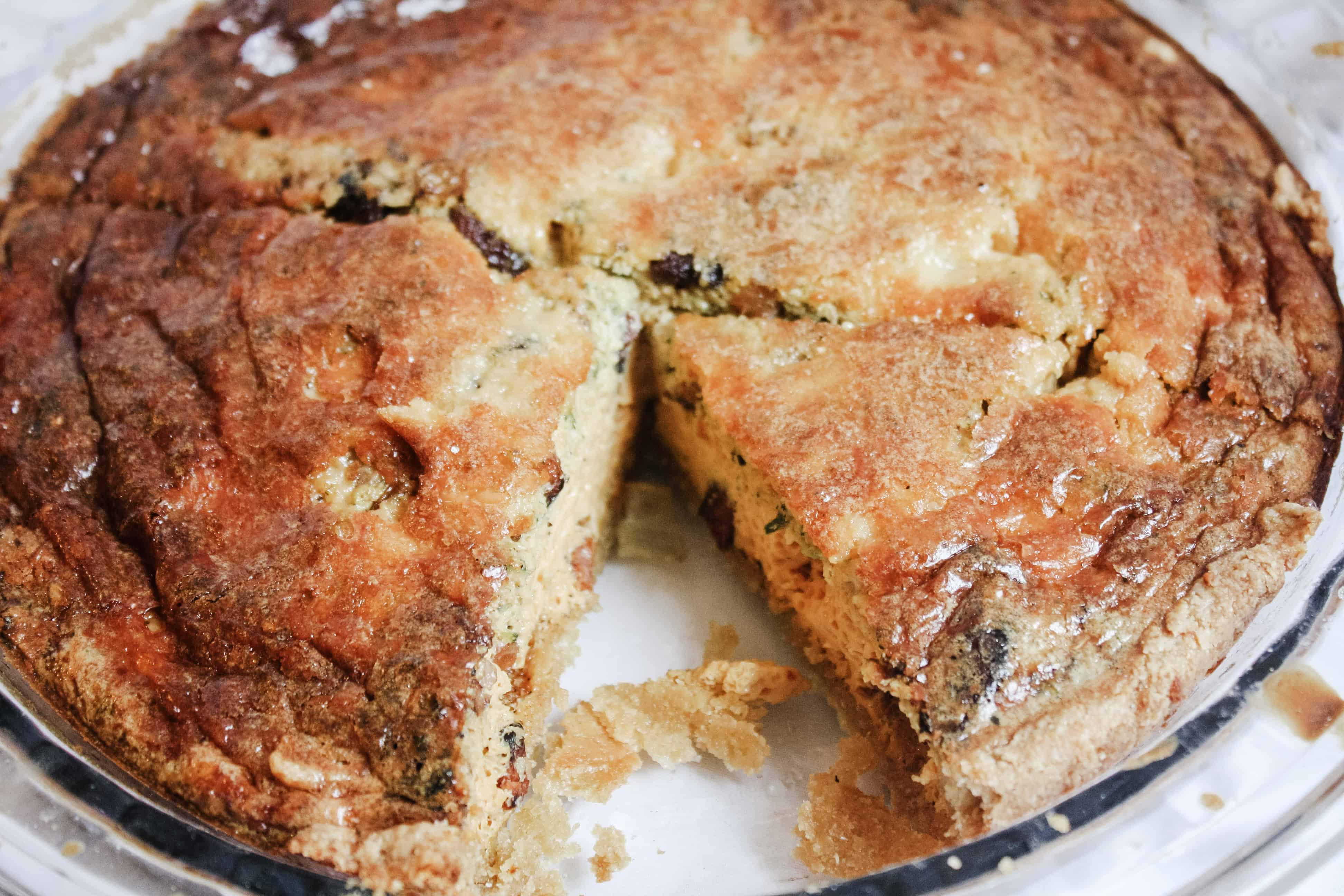 cheddar zucchini quiche