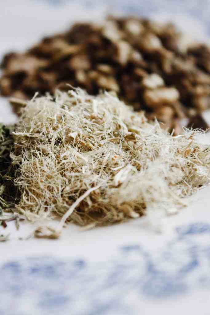 herbal tea blend for coughs marshmallow root