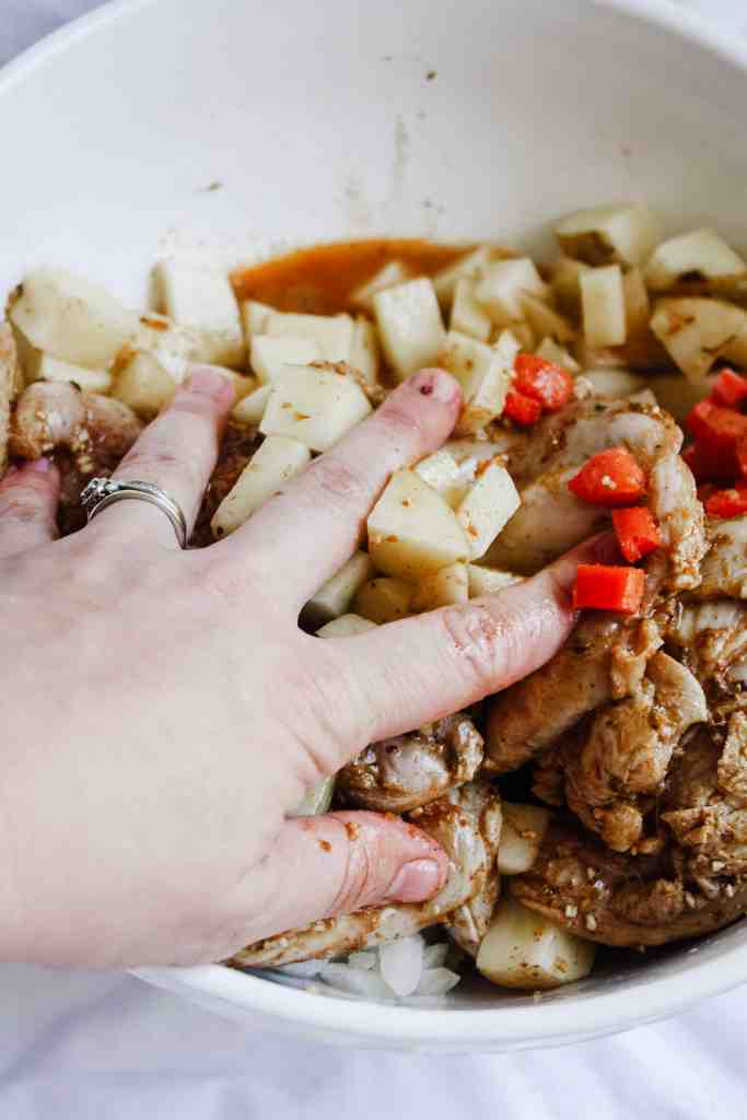 sheet pan dinner prep sheet pan dinner