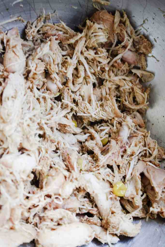 rabbit meat shredded rabbit meat
