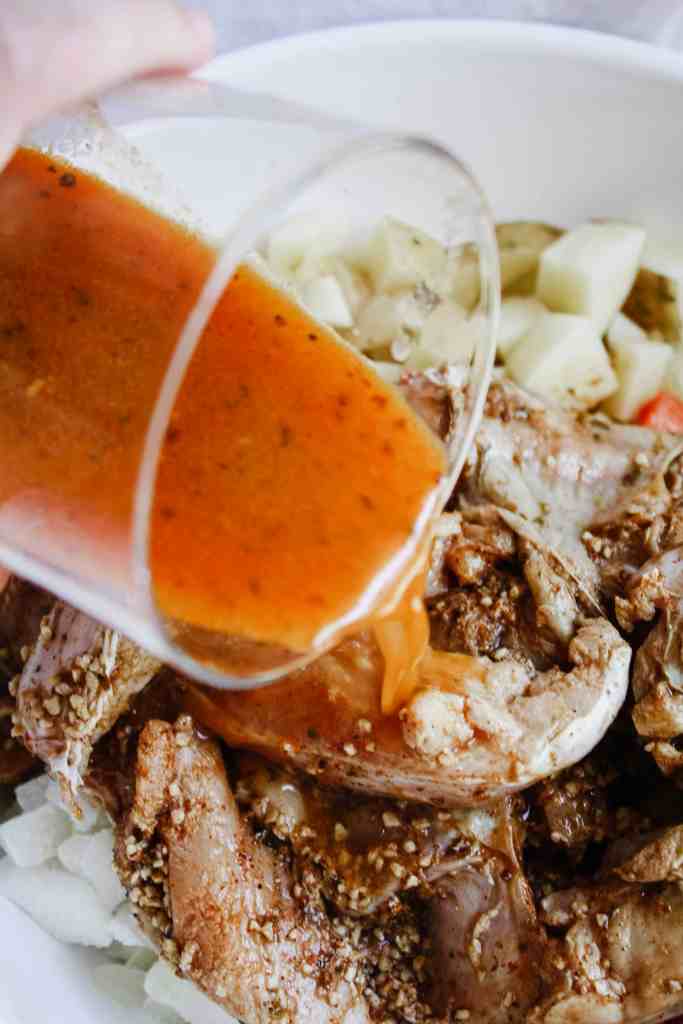 sheet pan dinner southwest sauce