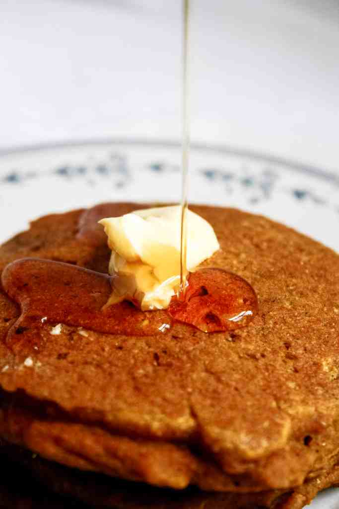 holiday recipes syrup on pumpkin pancakes