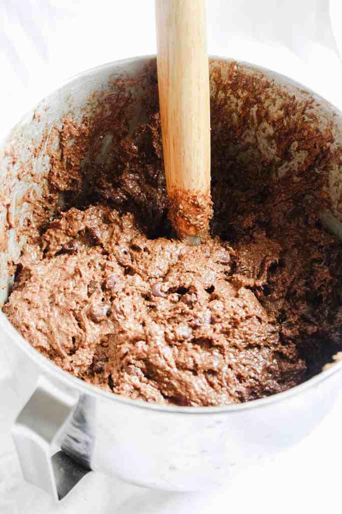 double chocolate spelt muffin chocolate spelt muffin batter