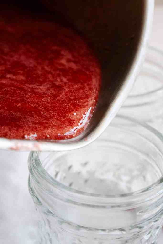homemade fruit jam pour homemade fruit jam